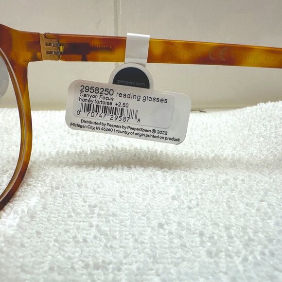 Anthropologie Peepers Reading Glasses  Canyon Blue Light Blocking 2.50 • NEW • - Picture 12 of 14